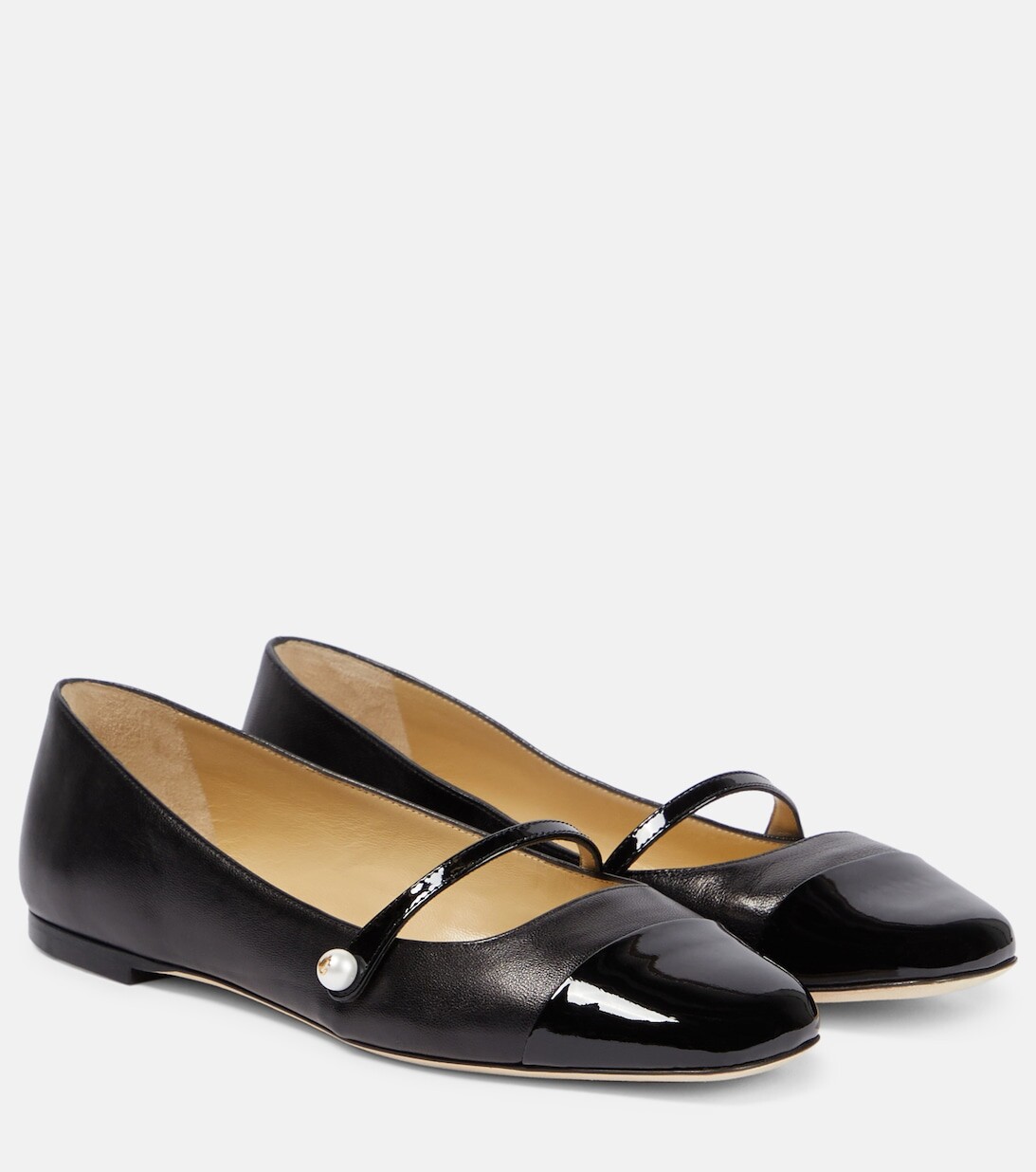 

Декорированные замшевые балетки Elisa Jimmy Choo, черный