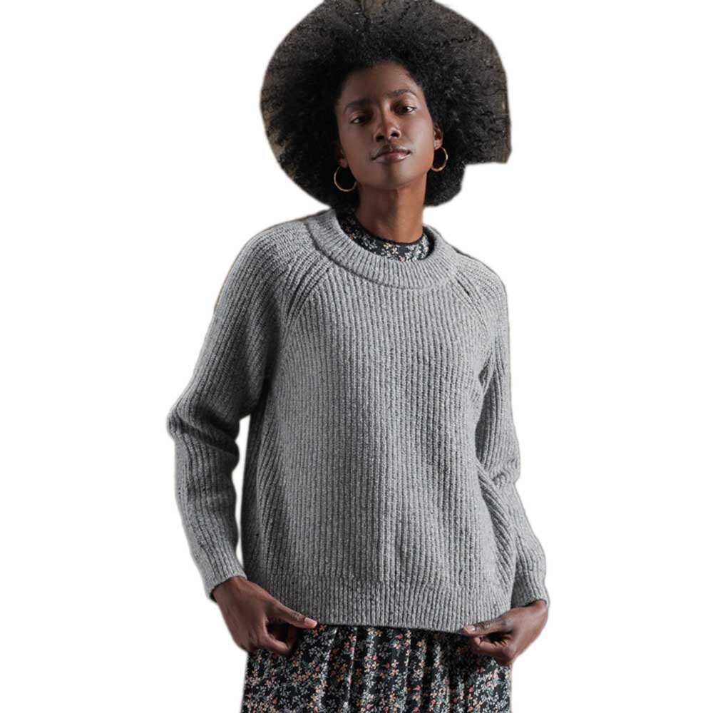 

Свитер Superdry Freya Tweed, серый