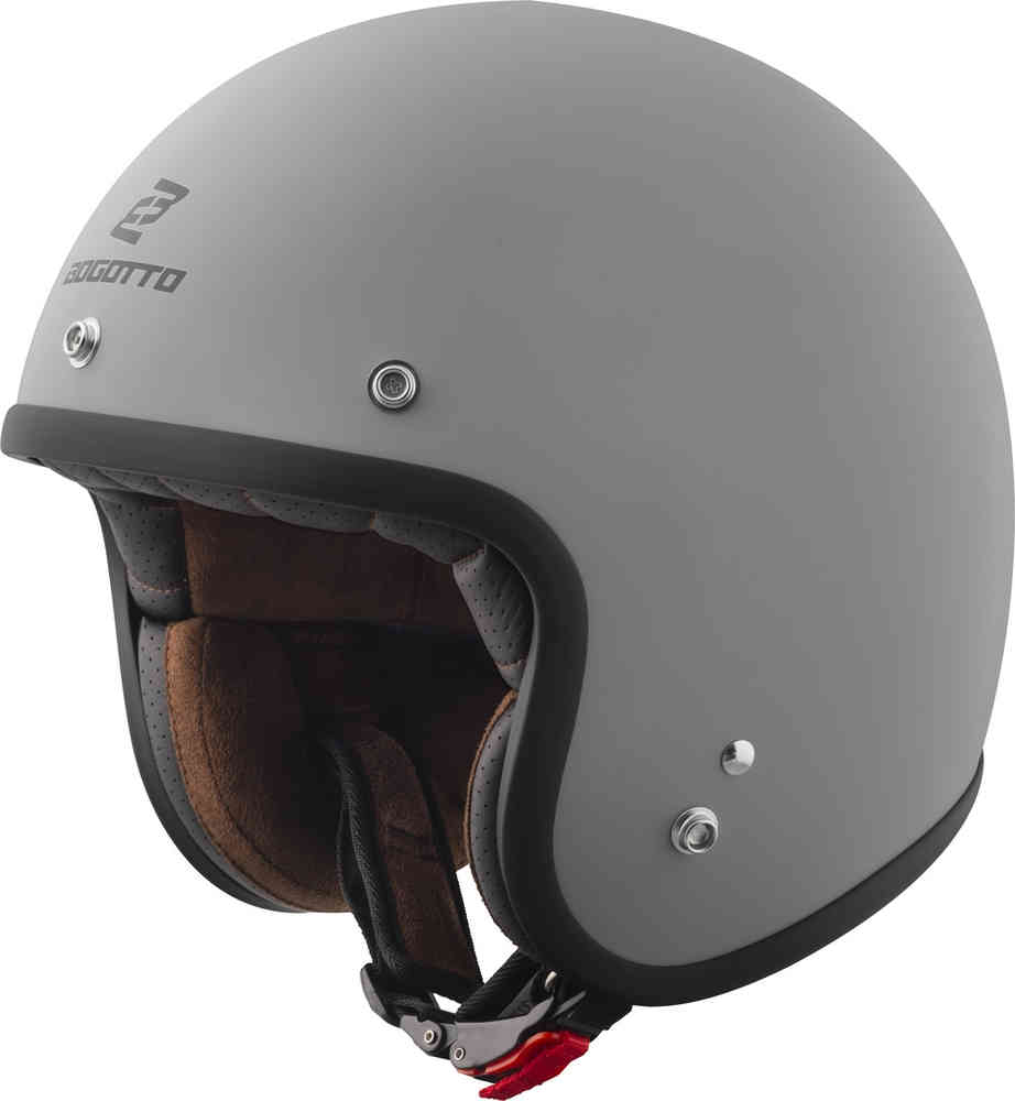 H541 Твердый реактивный шлем Bogotto, серый мэтт h589 твердый реактивный шлем bogotto браун мэтт