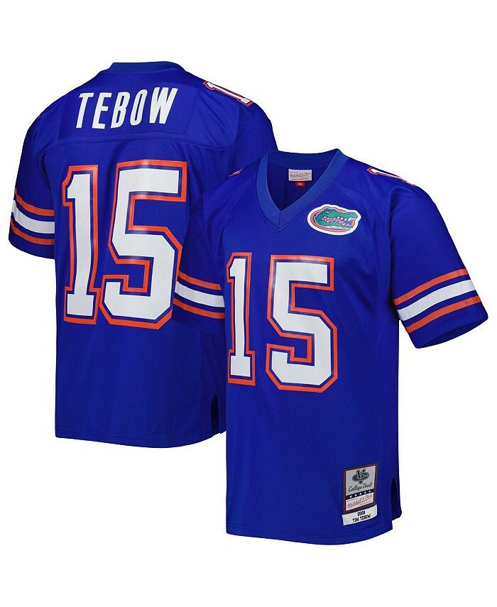 

Мужская майка Tim Tebow Royal Florida Gators Legacy Mitchell & Ness, синий