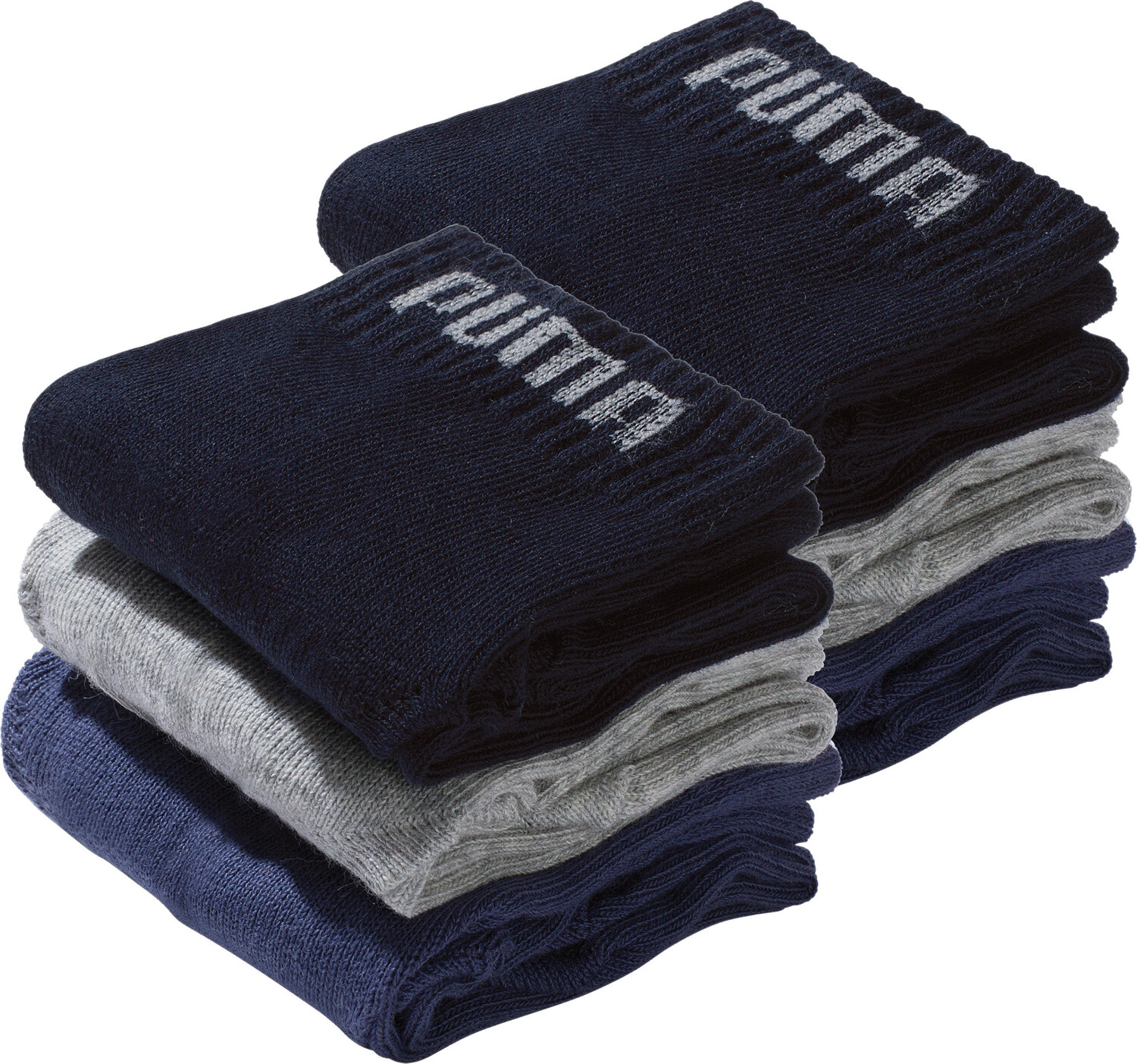 

Носки Puma Socks Unisex 6 шт, цвет navy/grau