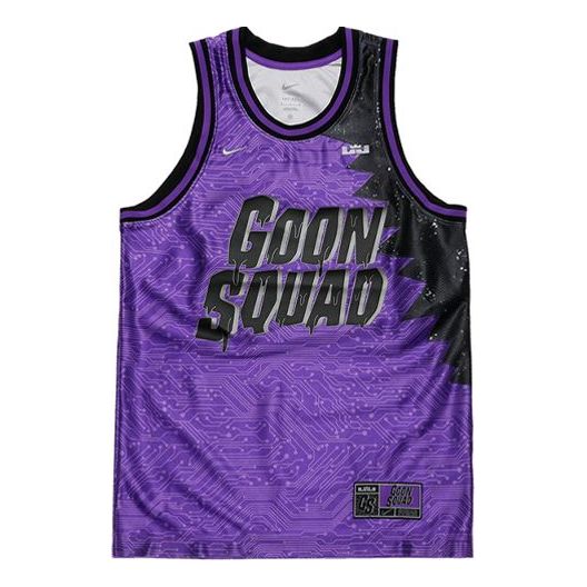 Майка Nike Lebron x Space Jam Basketball Jersey 'Purple Black', фиолетовый
