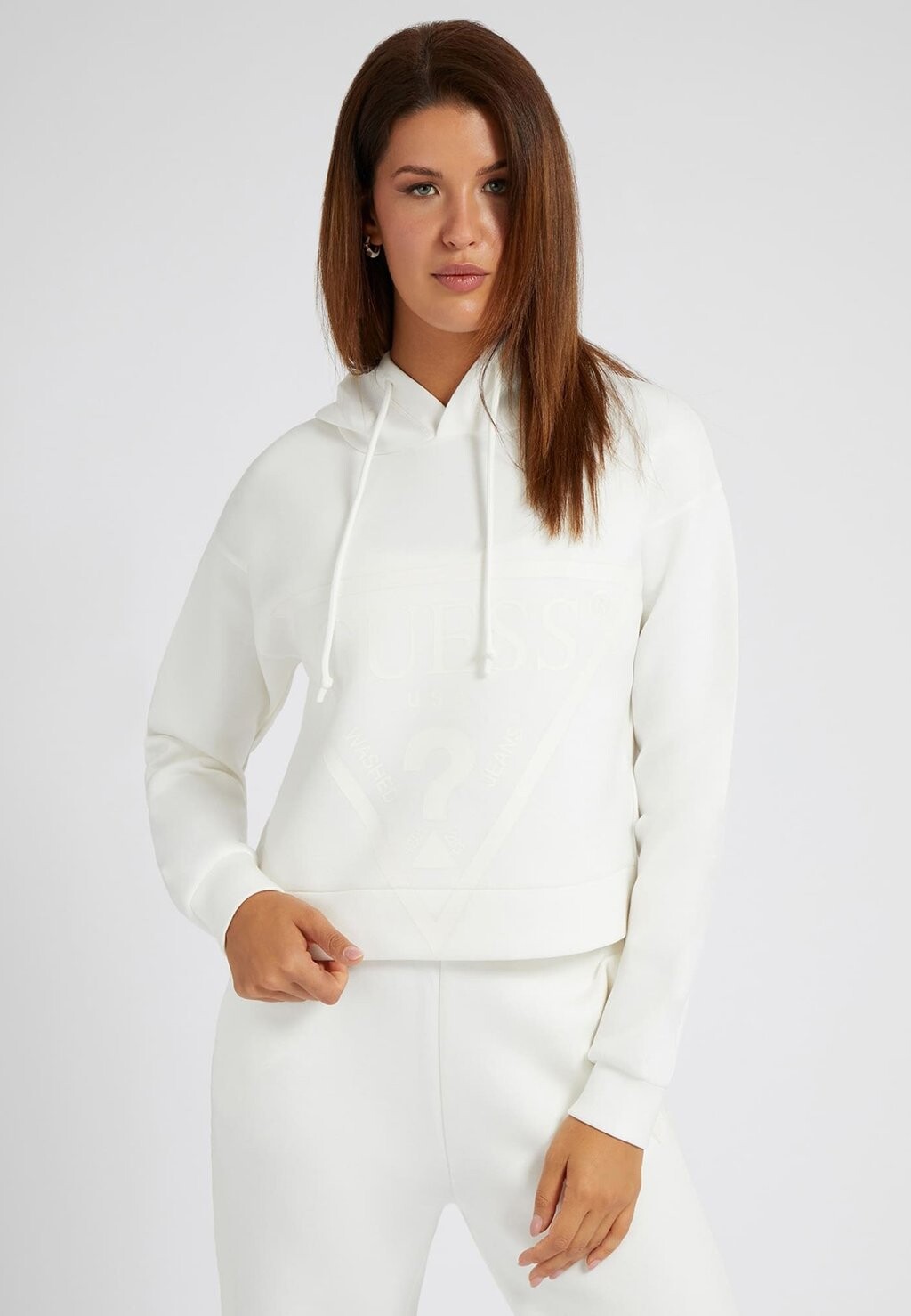 

Худи с капюшоном Guess, кремовый