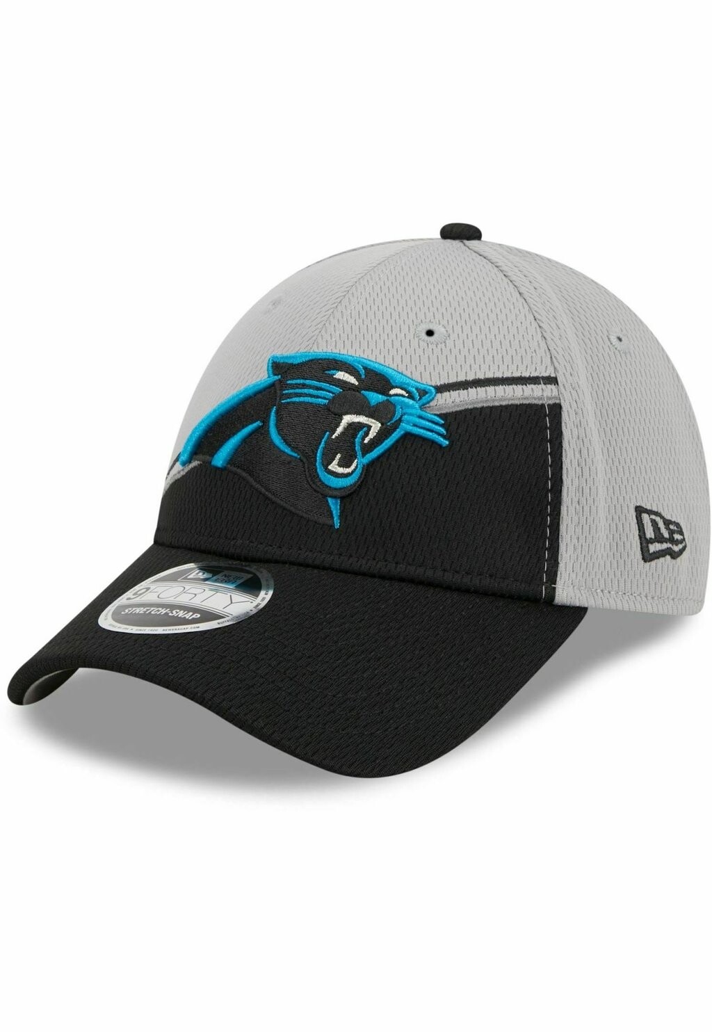 

Бейсболка 9FORTY STRETCH SIDELINE 2023 CAROLINA PANTHERS New Era, цвет grey