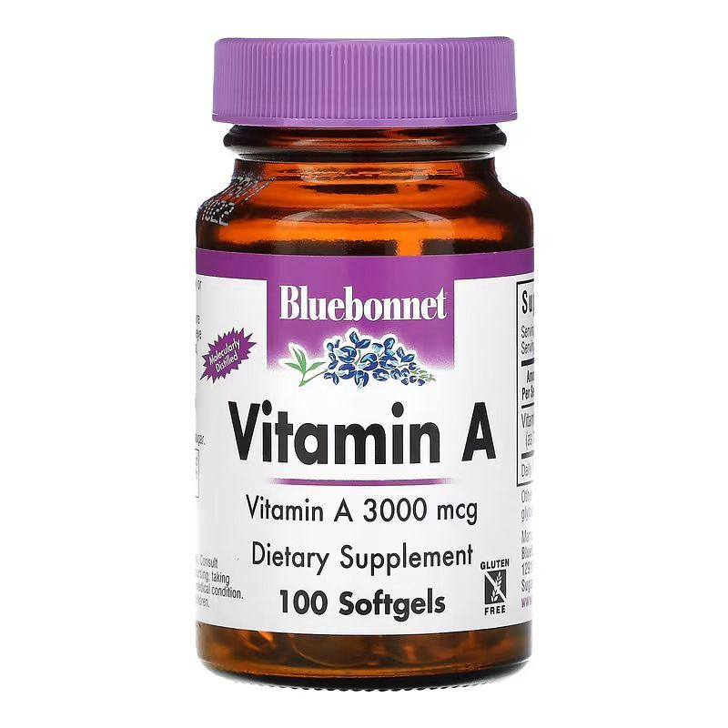 Bluebonnet Nutrition витамин A 3000 мкг 100 капсул