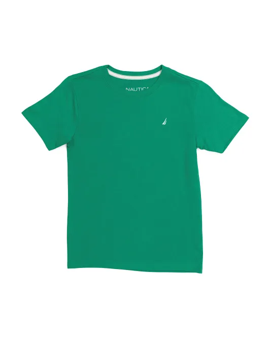 

Футболка Little Boy Coast с круглым вырезом и короткими рукавами Nautica, зеленый