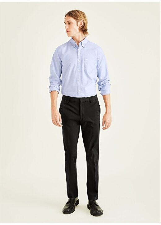 

Черные мужские брюки Slim Leg с нормальной талией 35477-0000 Dockers, черный