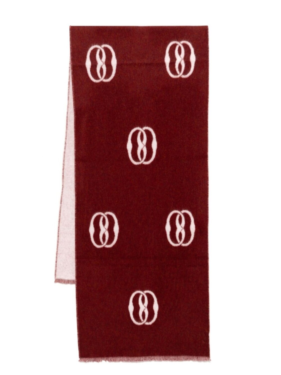 

Шарф Emblem Bally, красный