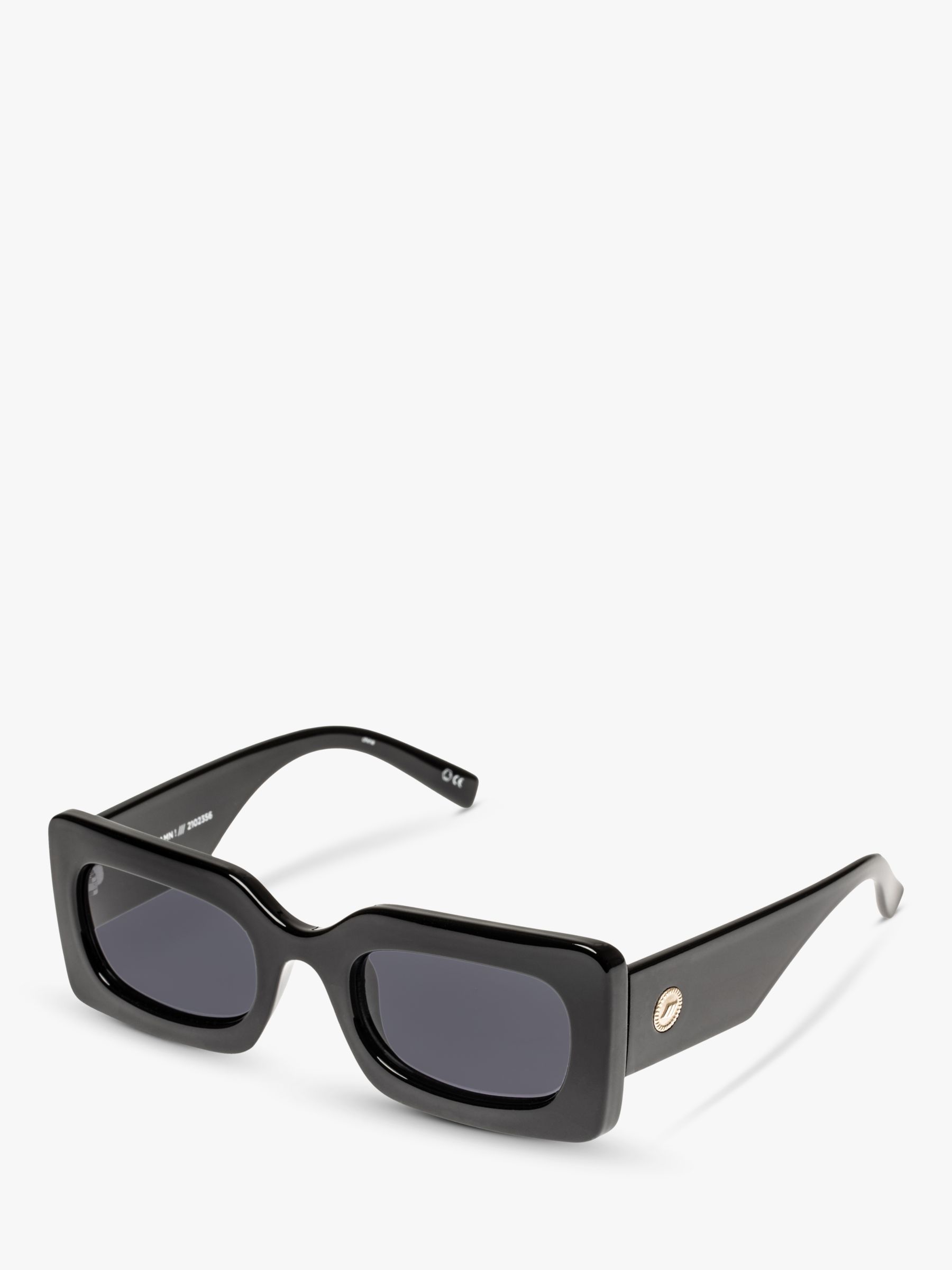 цена L5000175 Солнцезащитные очки унисекс Oh Damn прямоугольной формы Le Specs, черный/серый