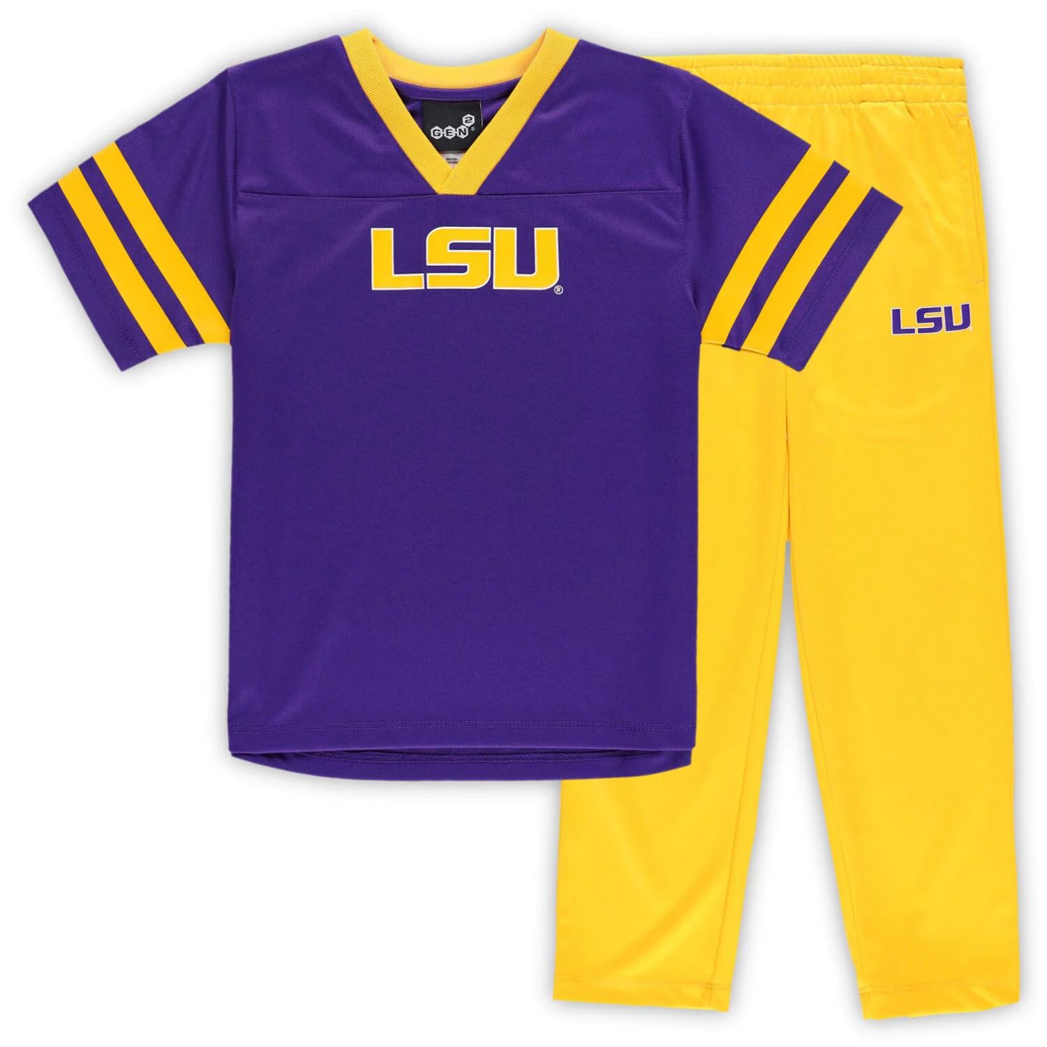 Комплект из джерси и брюк LSU Tigers Red Zone фиолетового/золотого цвета для дошкольников Outerstuff