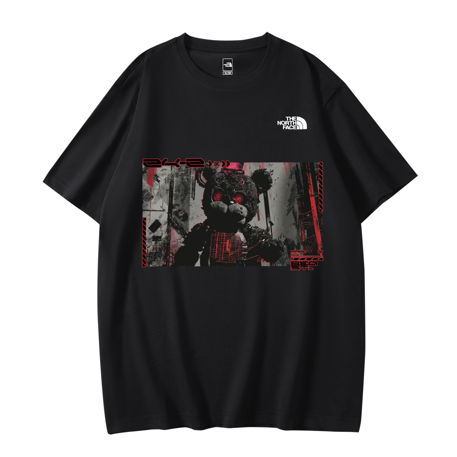 

Футболка унисекс черная The North Face, черный