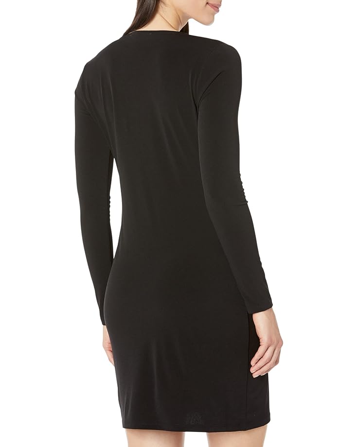 

Платье Michael Kors Long Sleeve Center Front Ring Cutout Dress, черный