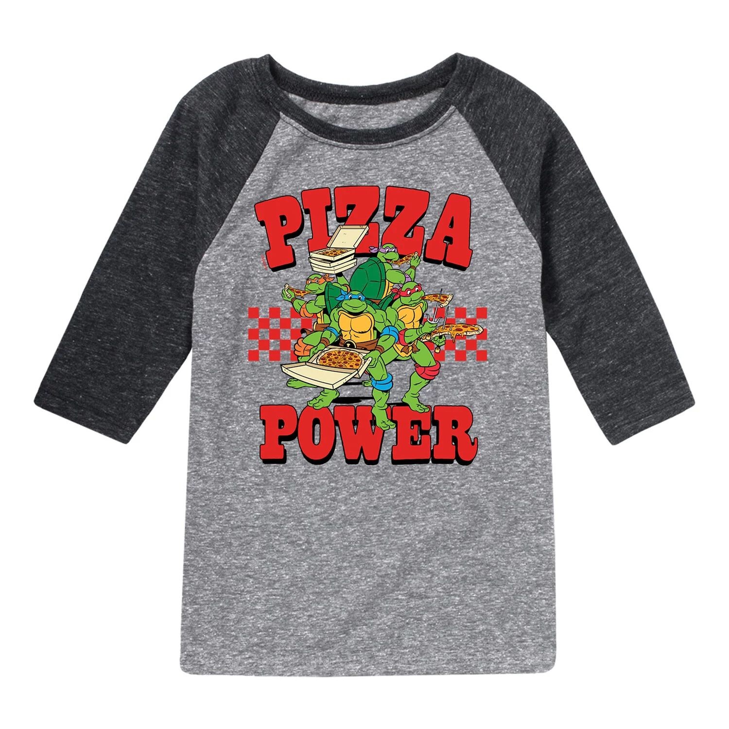 

Футболка с рисунком реглан для мальчиков 8–20 лет «Черепашки-ниндзя» Pizza Power Group Licensed Character