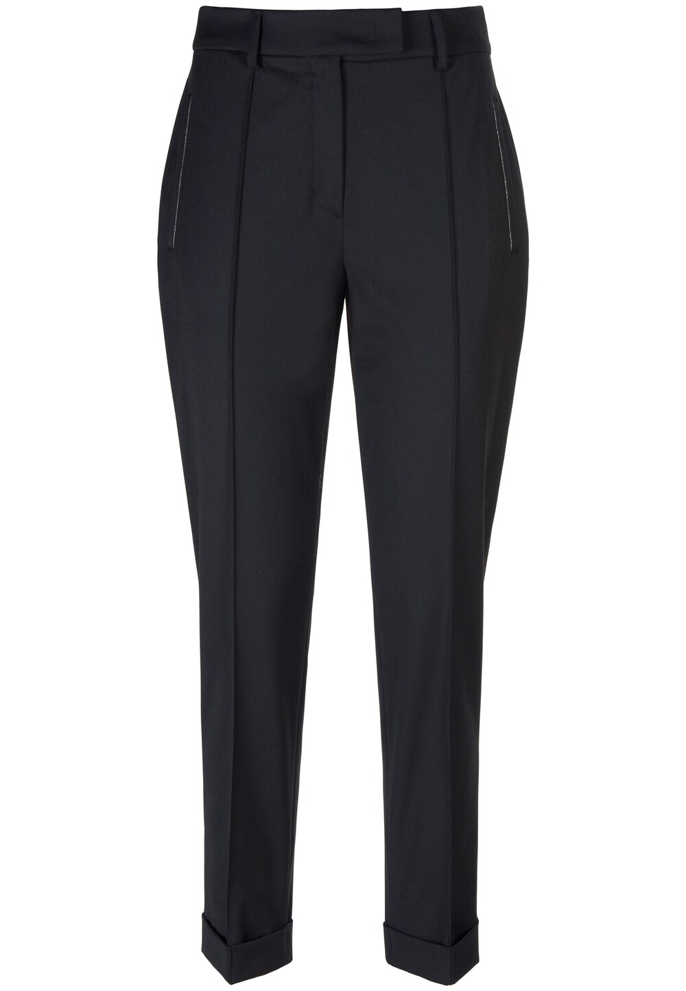 Обычные плиссированные брюки Basler, черный обычные плиссированные брюки s oliver лазурный