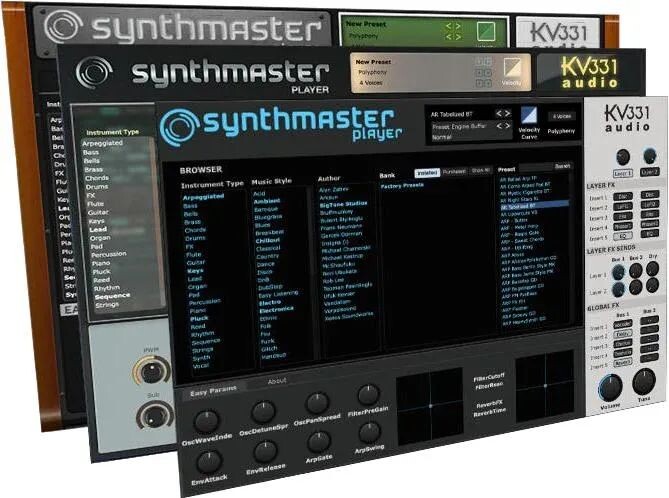 

Аудио проигрыватель SynthMaster KV331