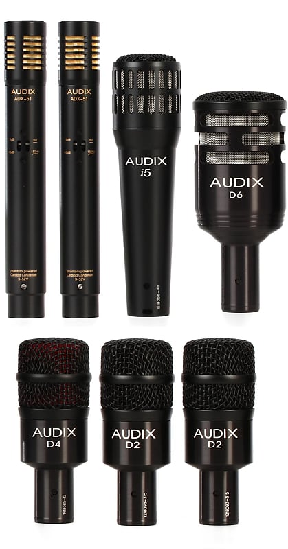 Комплект микрофонов Audix DP7=5 комплект из 5 микрофонов для ударных audix fp5
