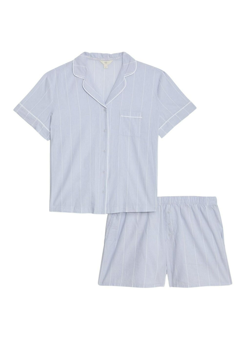 

Комплект ночного белья STRIPED SET Marks & Spencer, светло-голубой