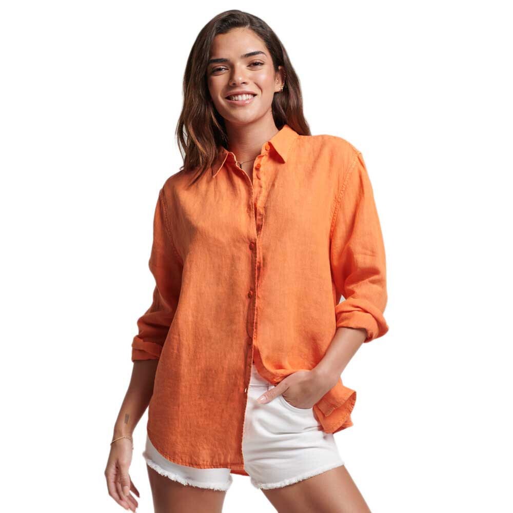 

Рубашка Superdry Studios Casual Linen, оранжевый