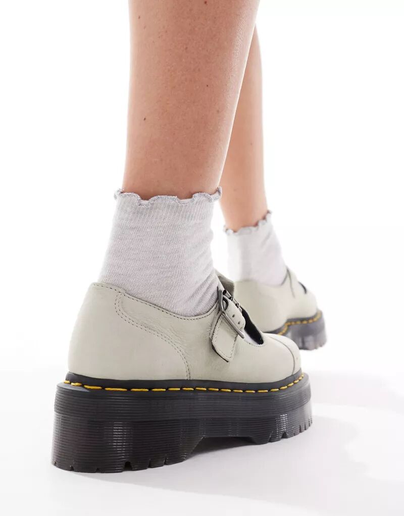 

Холодные серые туфли Dr Martens Bethan Quad Mary Jane