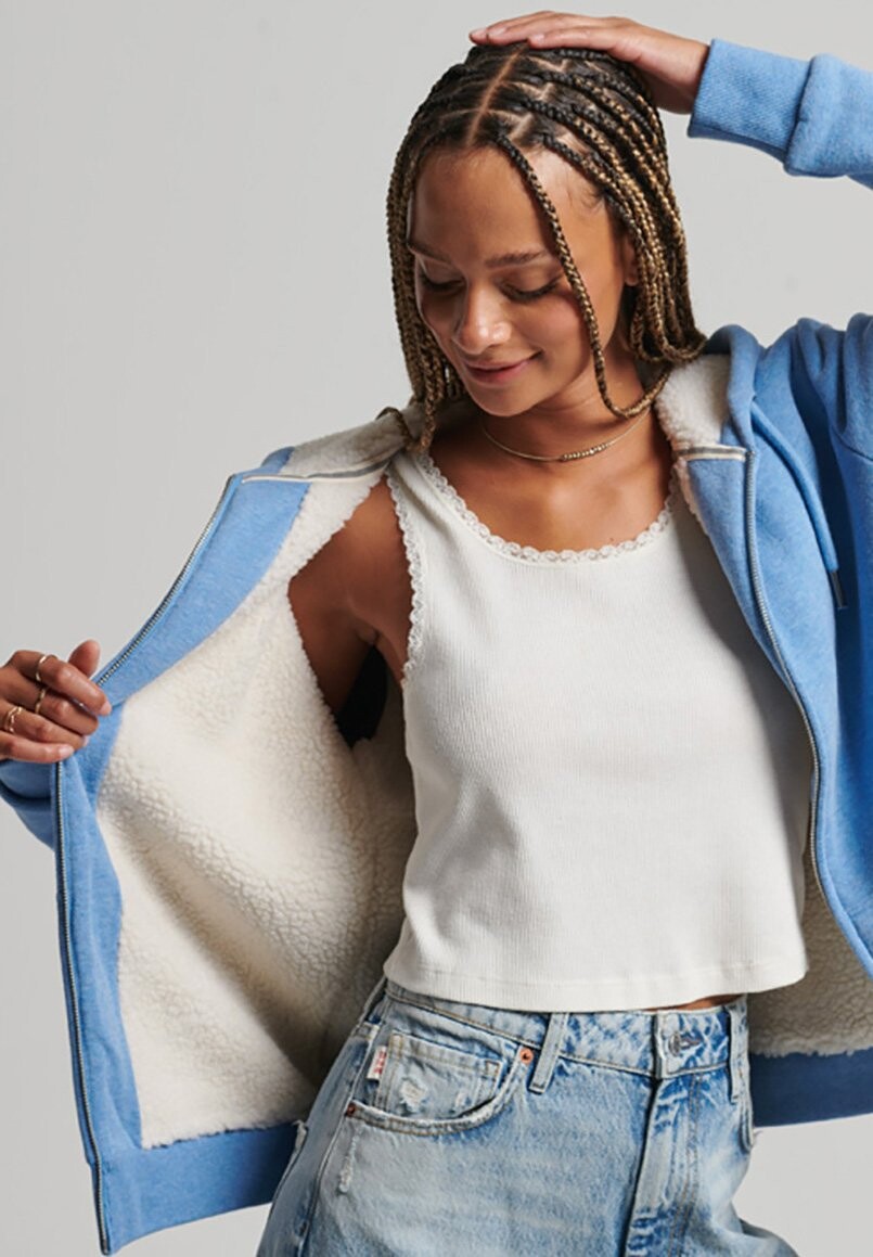

Толстовка на молнии Superdry, Серый