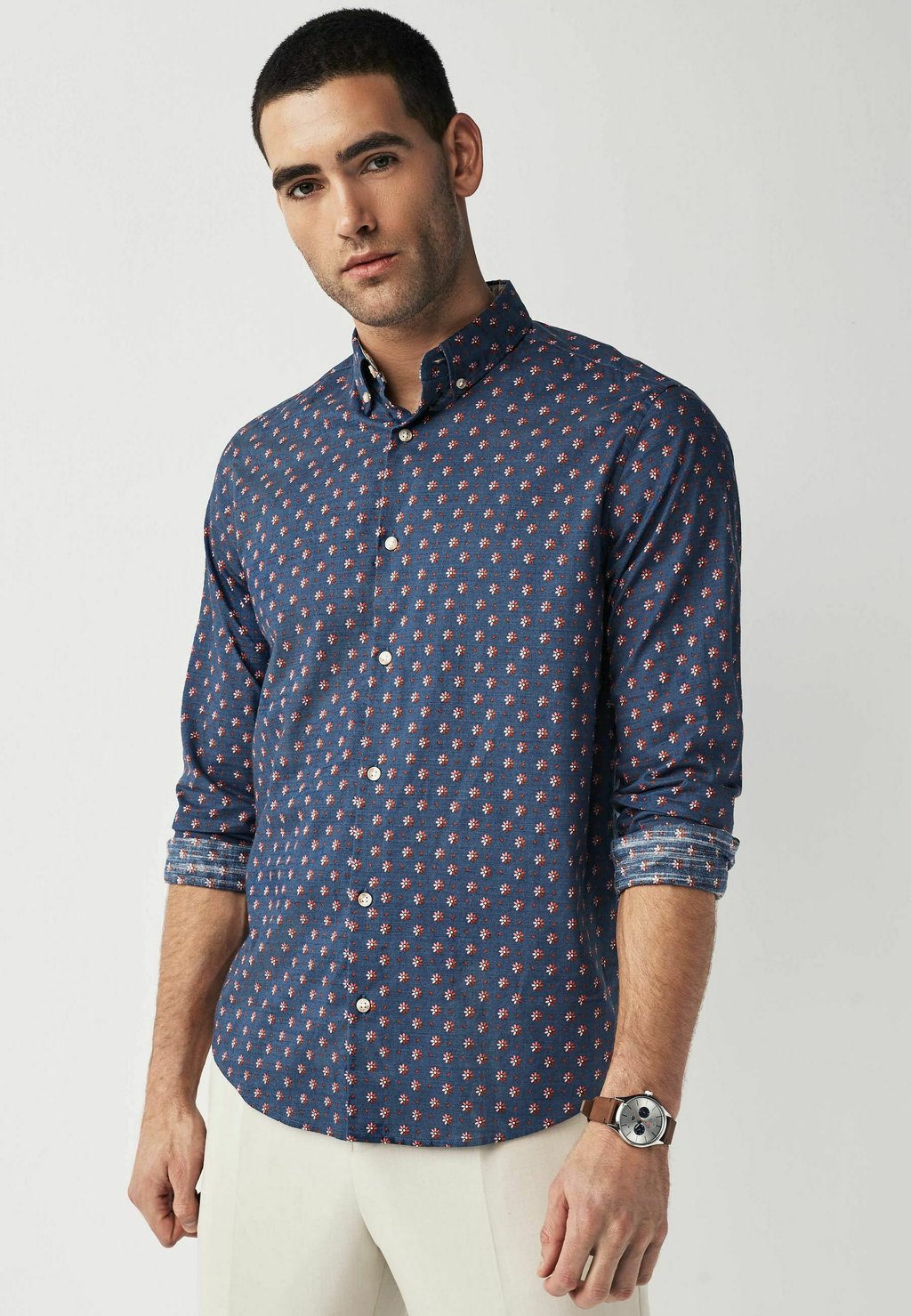 цена Рубашка Regular Fit Next, цвет navy blue
