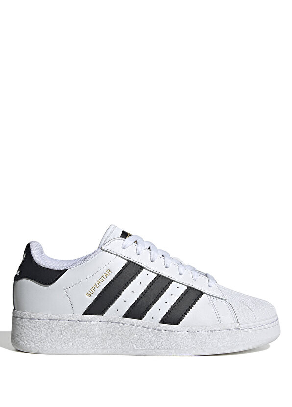 

Белые мужские кожаные кроссовки superstar xlg Adidas