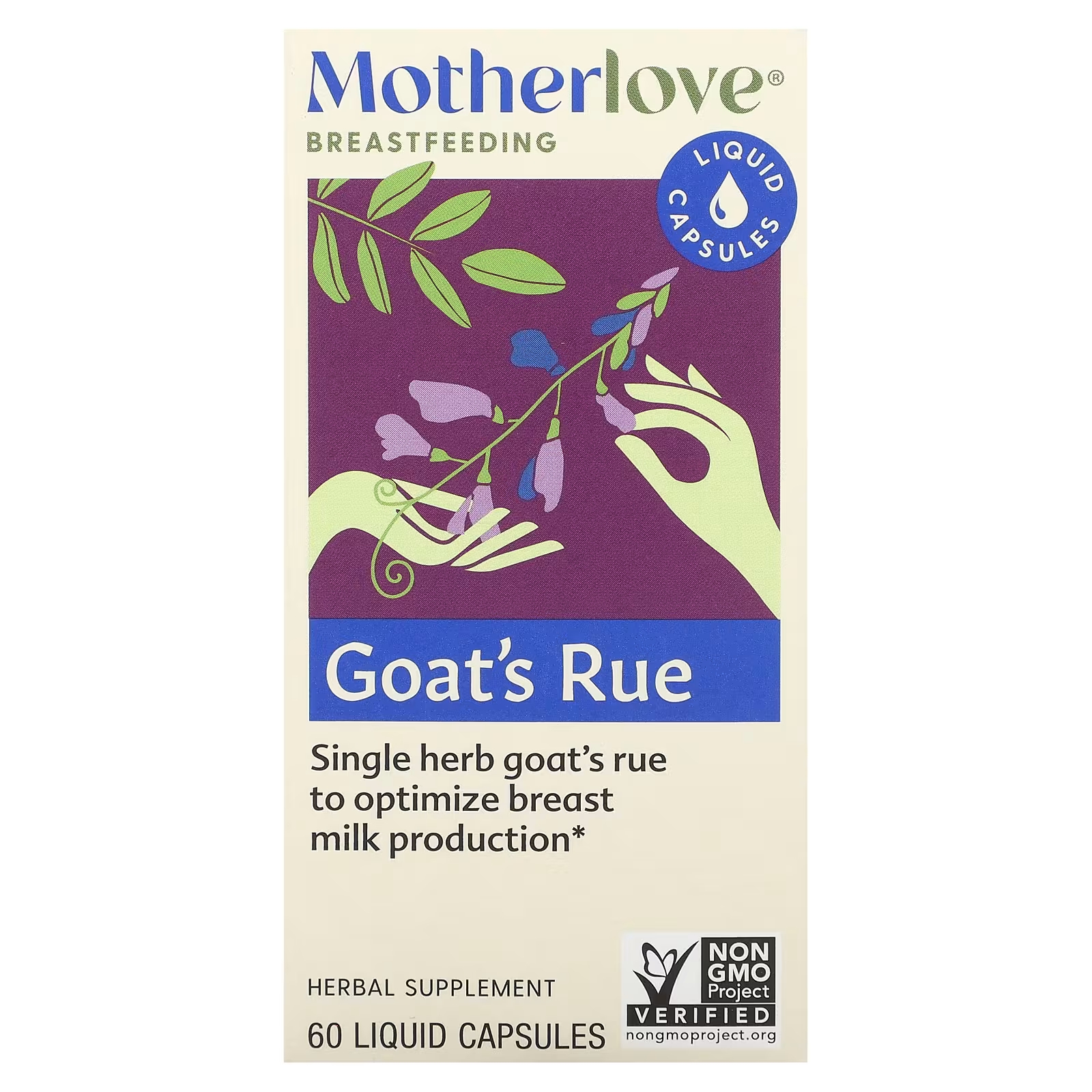 Motherlove Goat's Rue для грудного вскармливания, 60 жидких капсул цена и фото
