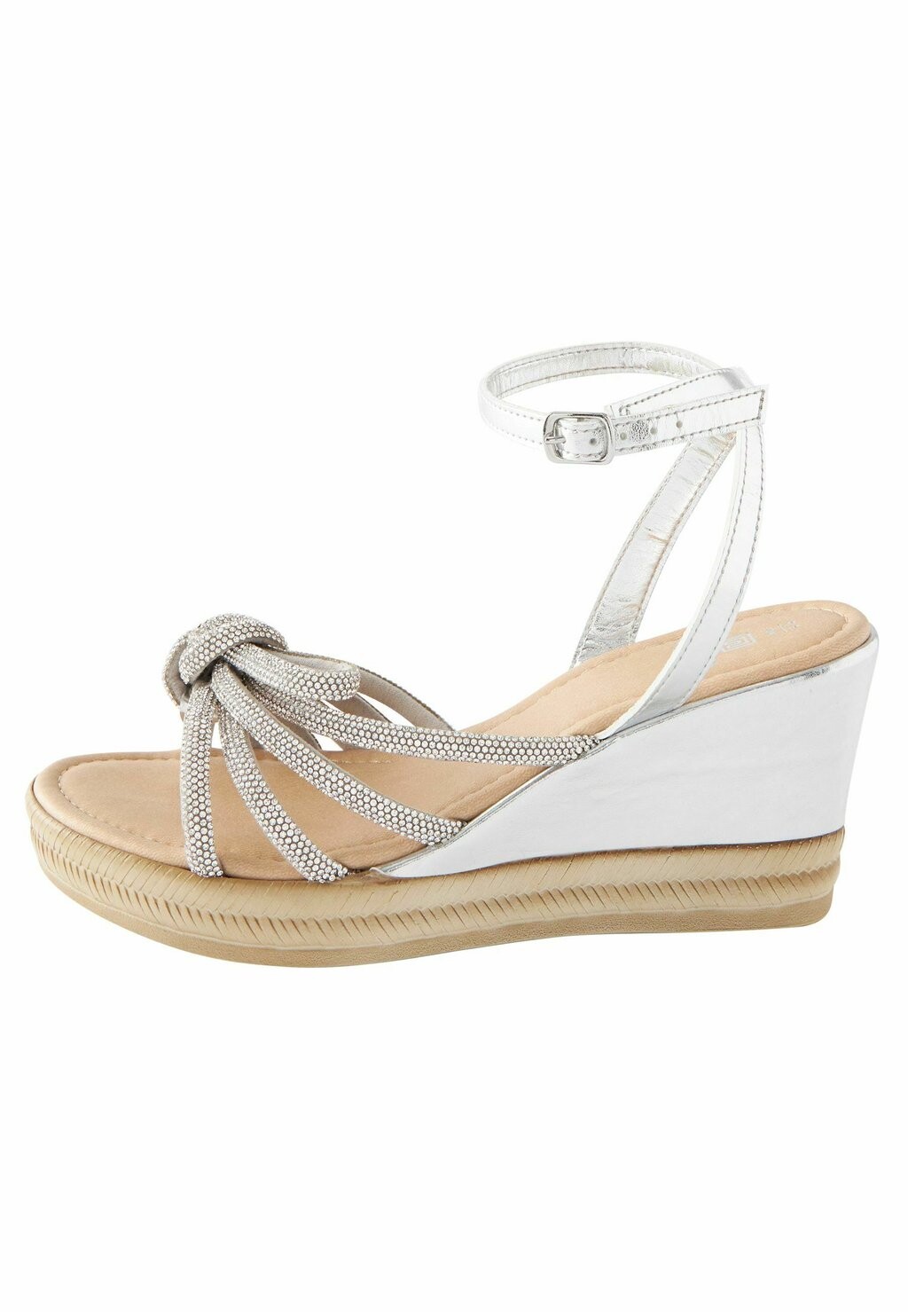 

Босоножки на платформе FOREVER COMFORT JEWEL KNOT Next, цвет silver