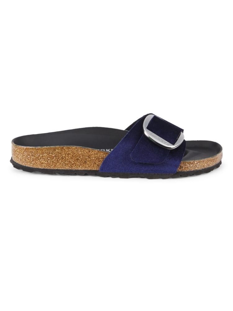 

Бархатные сандалии Madrid узкого кроя Birkenstock, синий