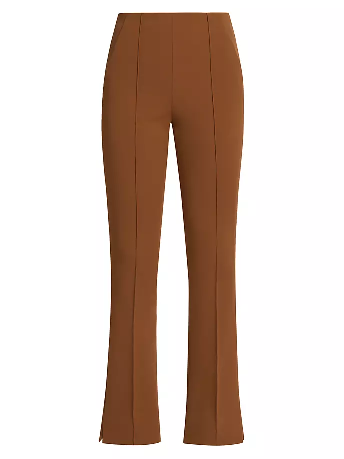 

Креповые брюки Orion Veronica Beard, цвет dark ochre