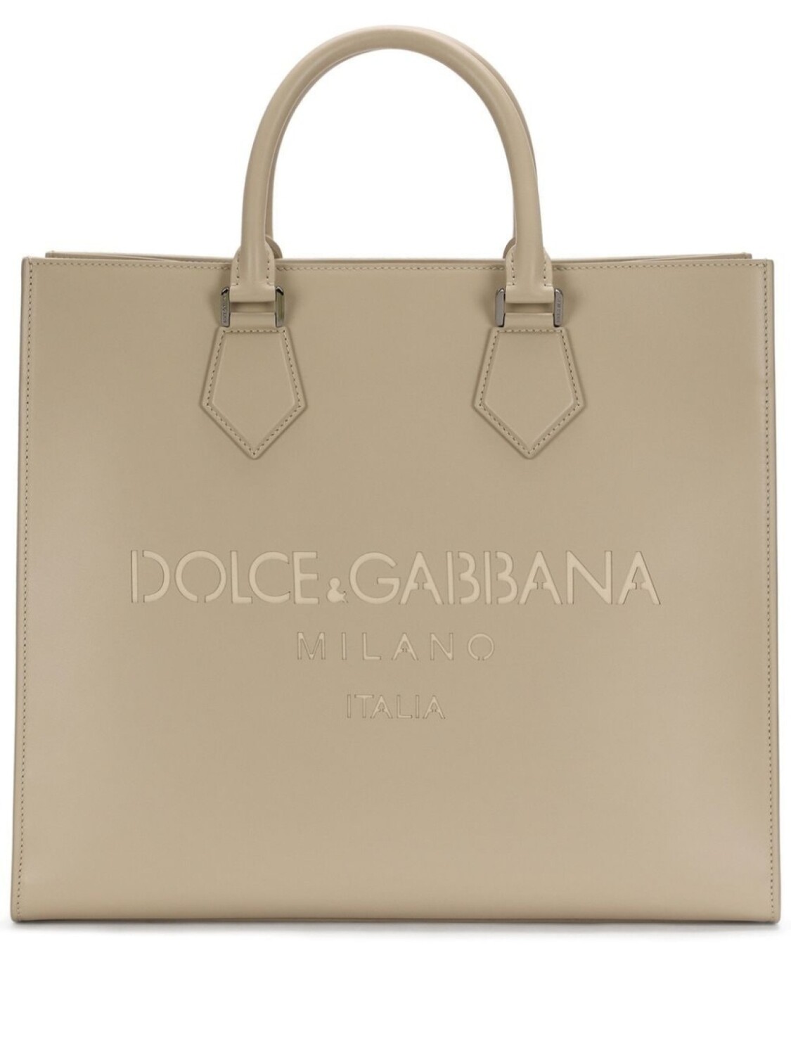 

Dolce & Gabbana сумка-тоут с тисненым логотипом, нейтральный цвет