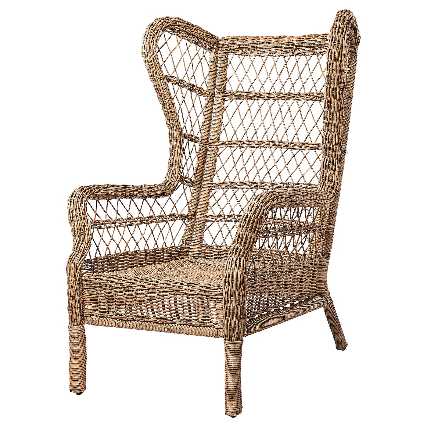 РИСХОЛЬМЕН Кресло для сада/интерьера, коричневый RISHOLMEN IKEA ikea торпарё легкое кресло для дома сада