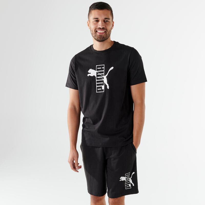 

Футболка Puma мужская хлопок - черная, цвет schwarz