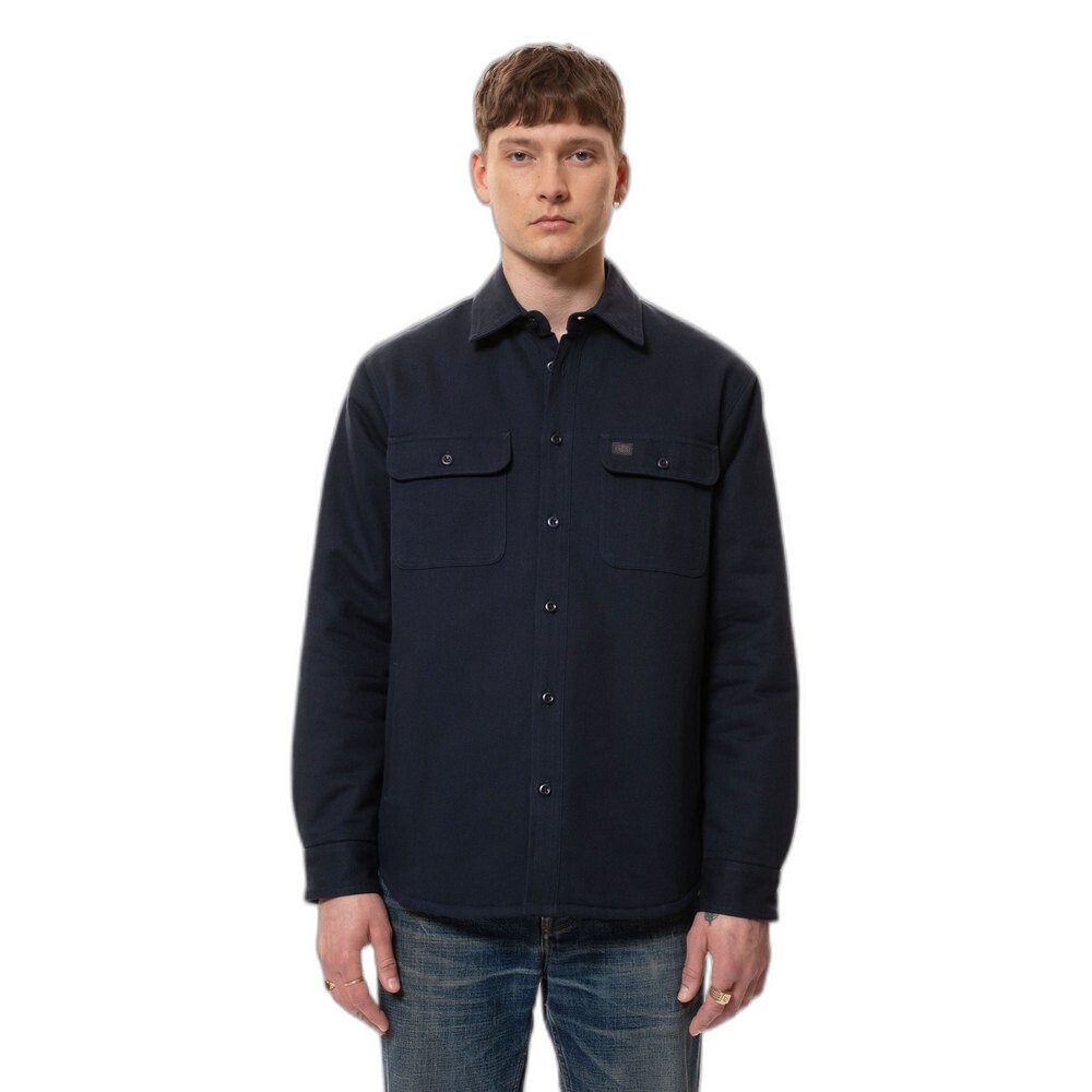 

Куртка Nudie Jeans Glenn Padded overshirt, синий