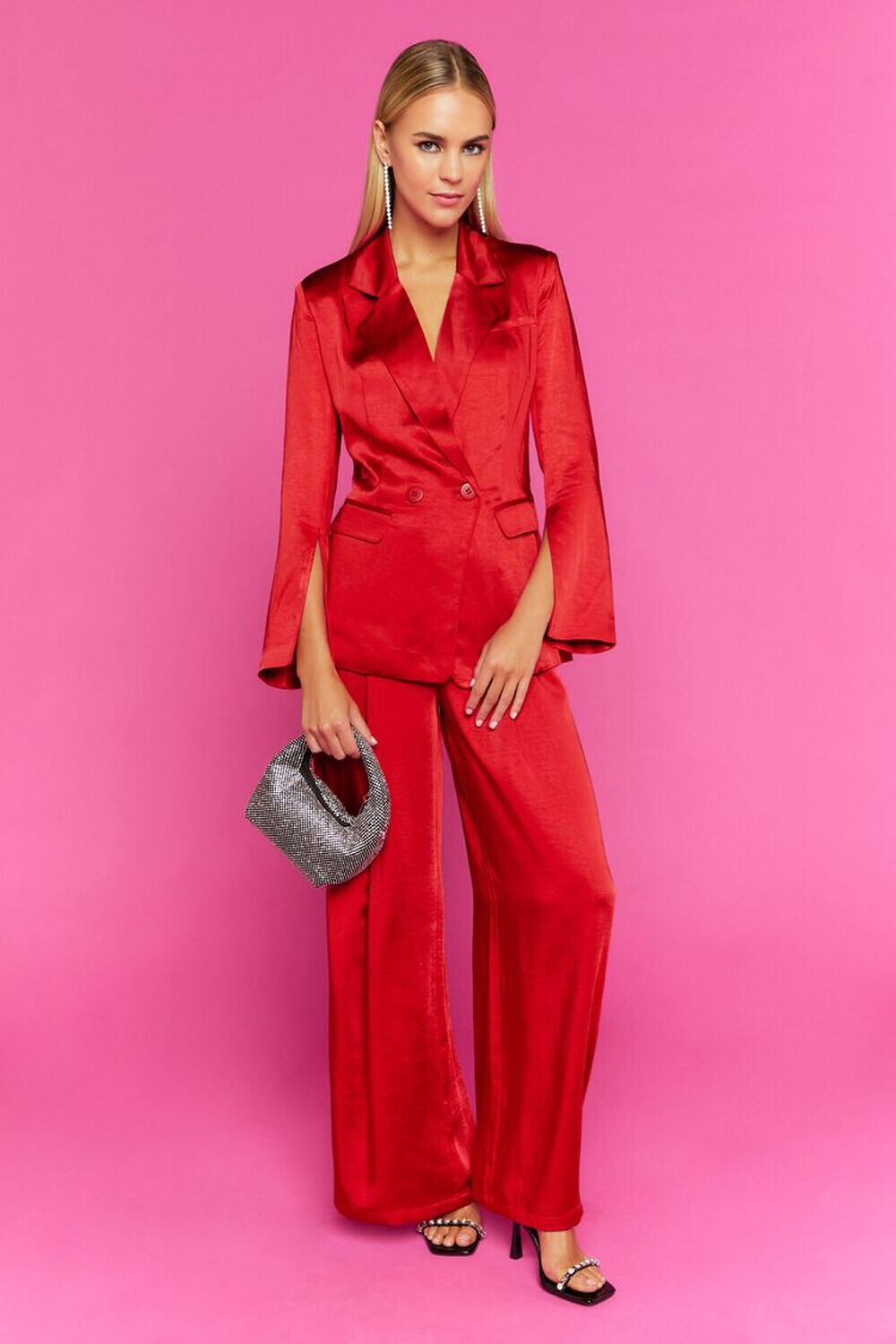 

Атласные широкие брюки Forever 21