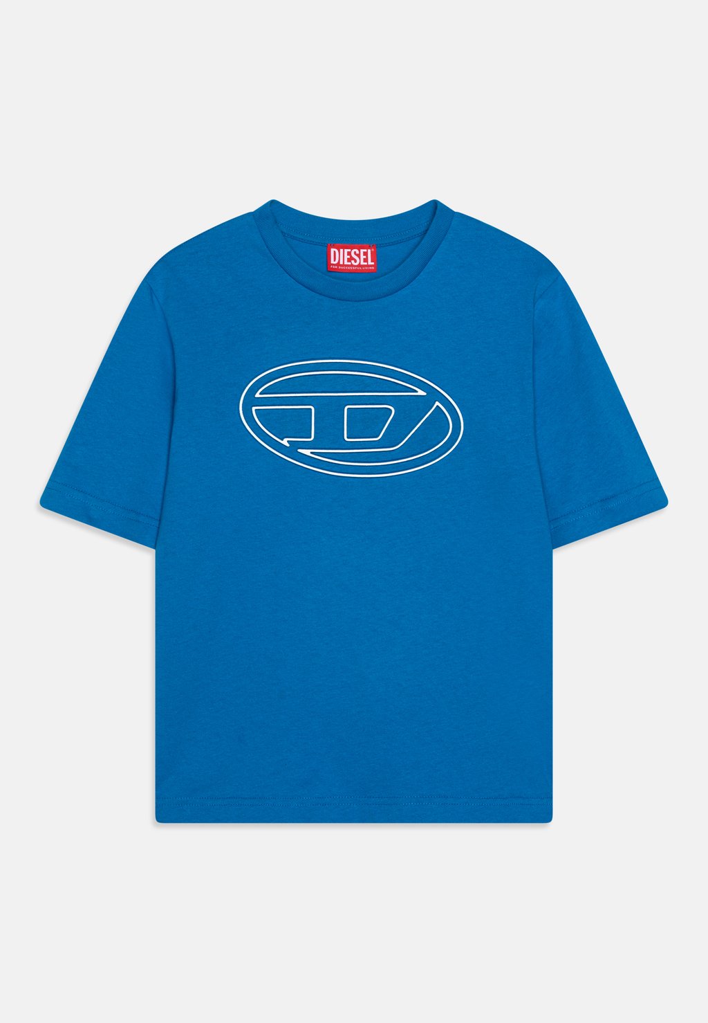 Футболка с принтом Tjustbigoval Over Unisex Diesel, цвет live blue детская футболка tdave over diesel цвет white