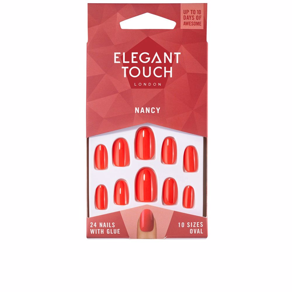 Накладные ногти Polished colour 24 nails with glue oval Elegant touch, 24 единицы, nancy