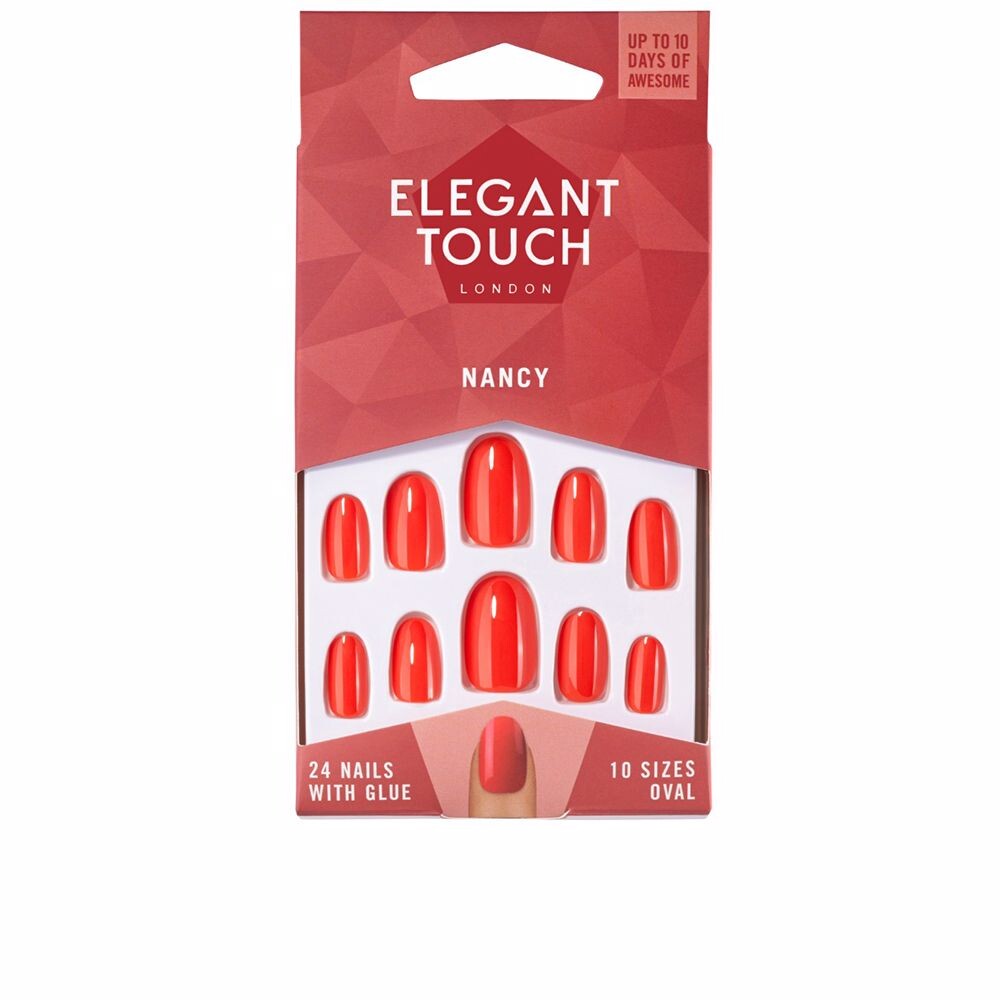 

Накладные ногти Polished colour 24 nails with glue oval Elegant touch, 24 единицы, nancy