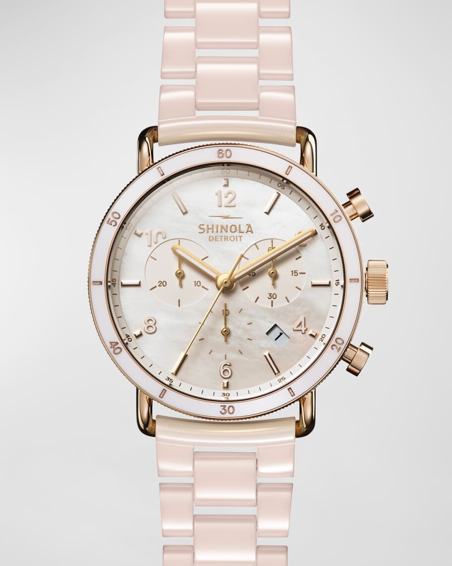 

Часы Canfield Sport Chronograph с керамическим браслетом, 40 мм Shinola