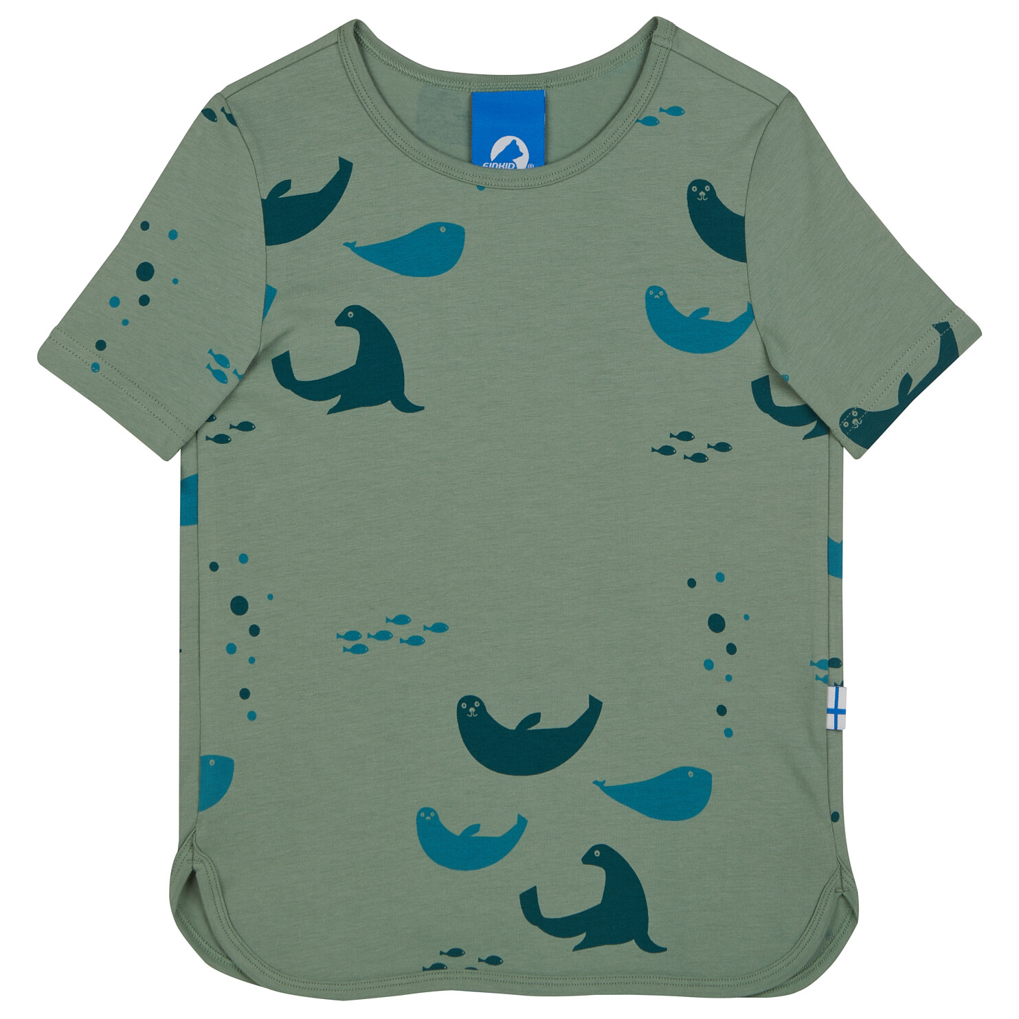 

Футболка Finkid Kid's Ilta, цвет Green Bay