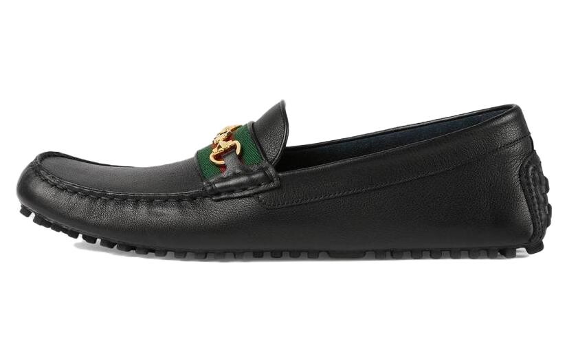 

Туфли на плоской подошве GUCCI черные