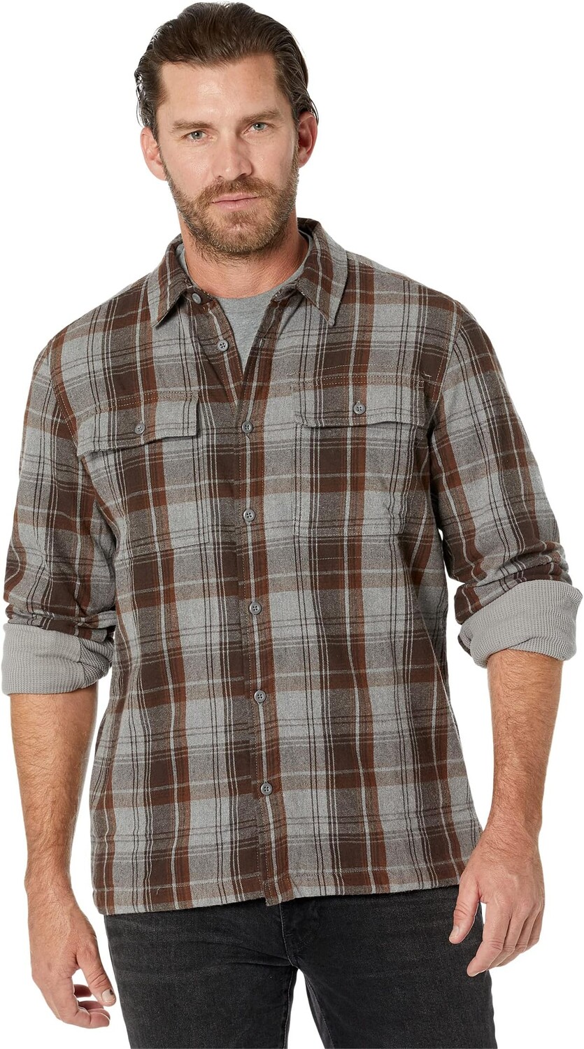 

Рубашка Glover Park Lined Flannel Standard Fit Prana, цвет Flint Heather