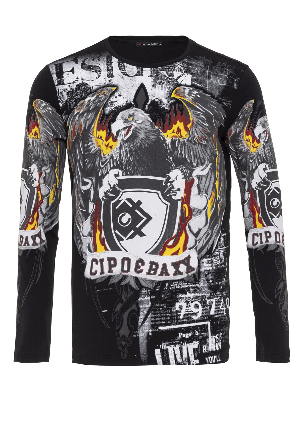 

Лонгслив Cipo & Baxx Langarmshirt, черный