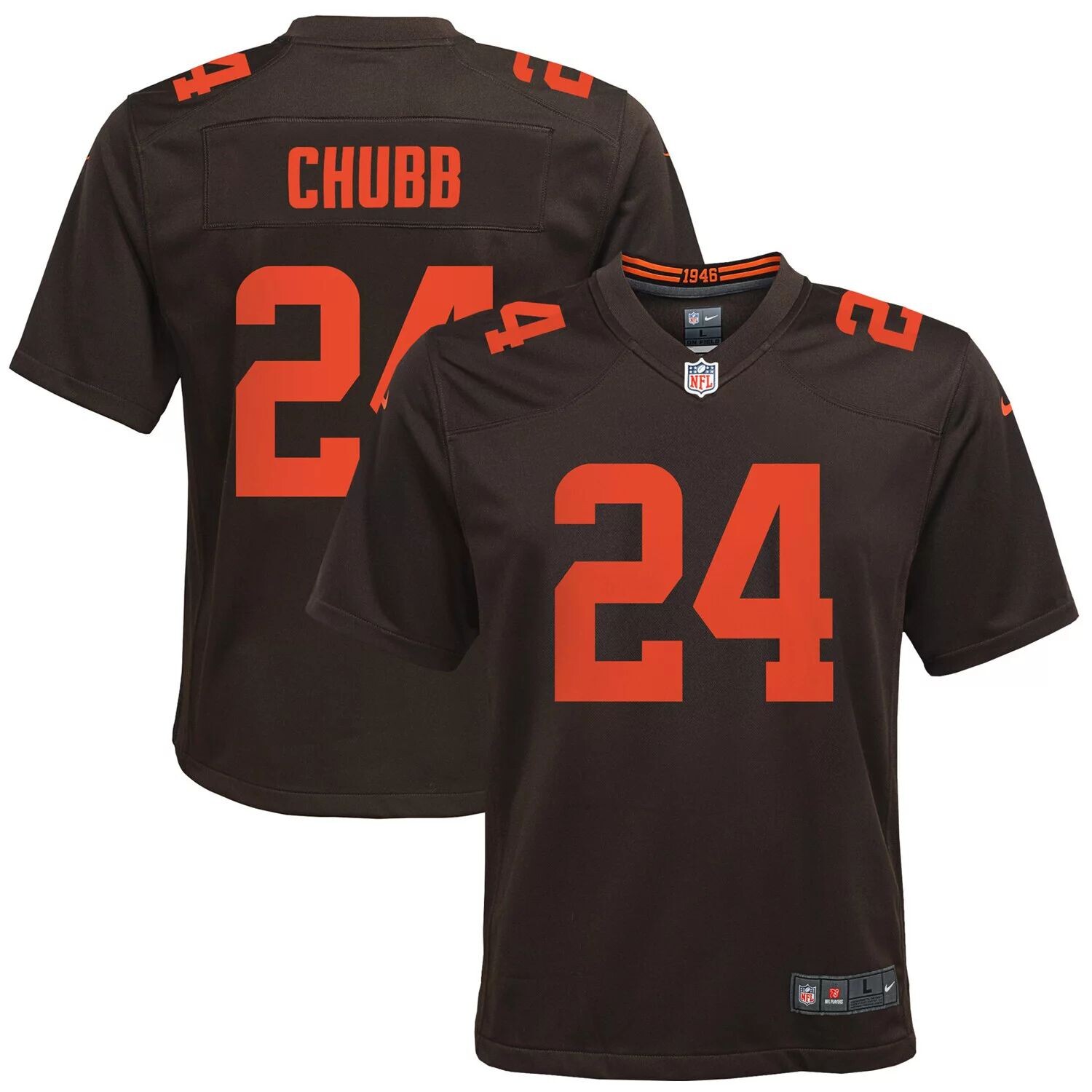 

Молодежная футболка Nike Nick Chubb Brown Cleveland Browns Alternate Game Nike