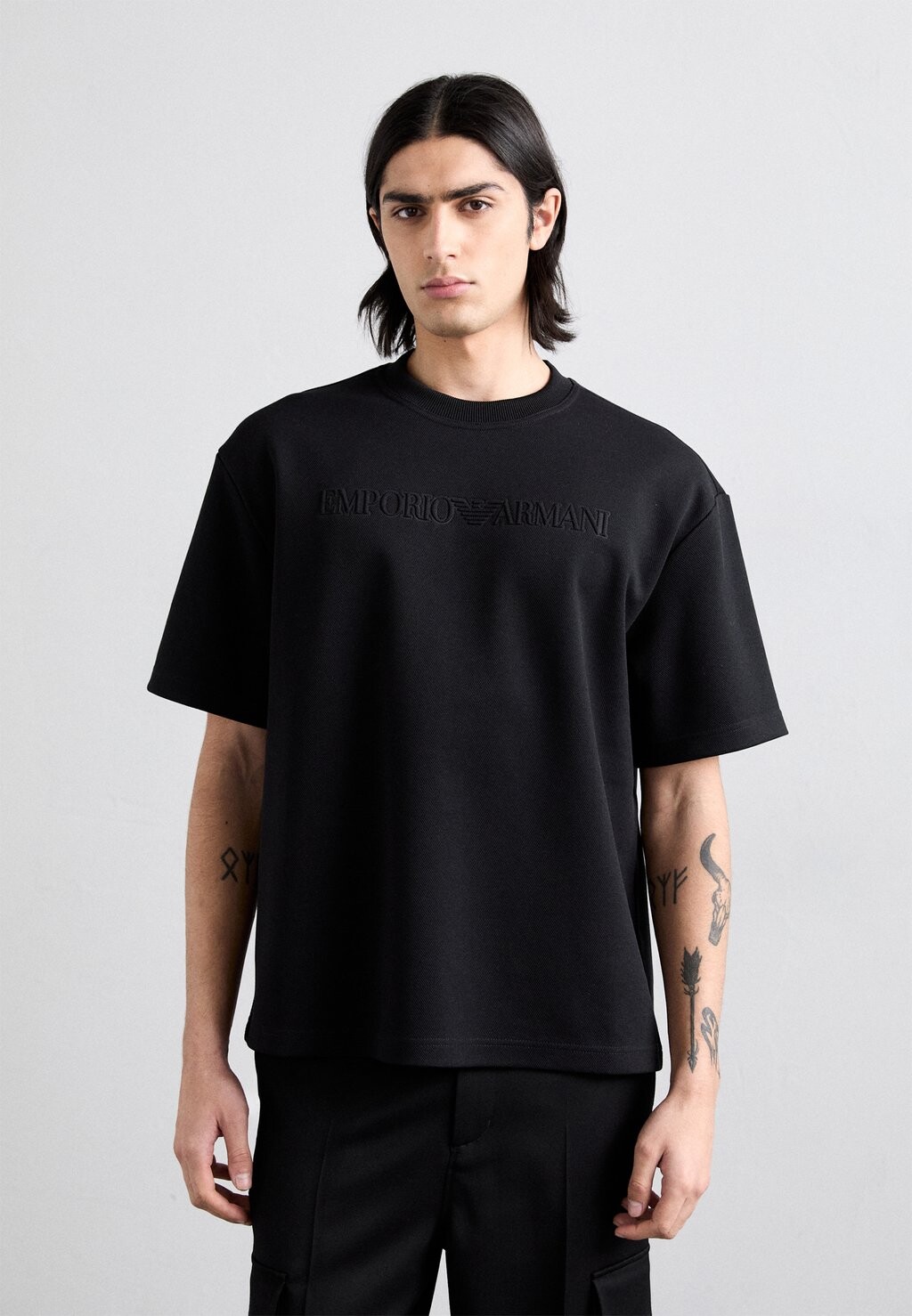 

Футболка с принтом Emporio Armani, цвет nero