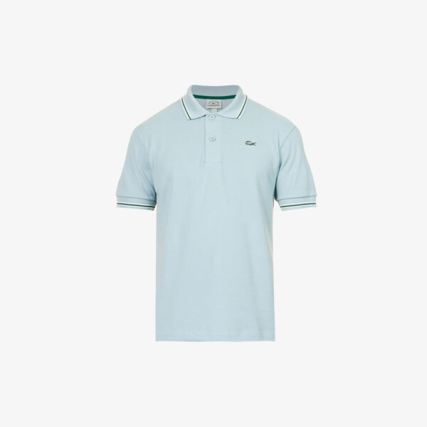 

Рубашка-поло стандартного кроя из хлопкового пике Le FLEUR* x Lacoste с фирменной нашивкой Lacoste, цвет swell
