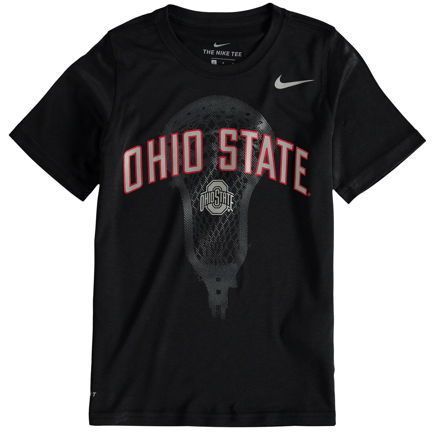 Черная молодежная футболка Nike Ohio State Buckeyes Lacrosse Performance Nike