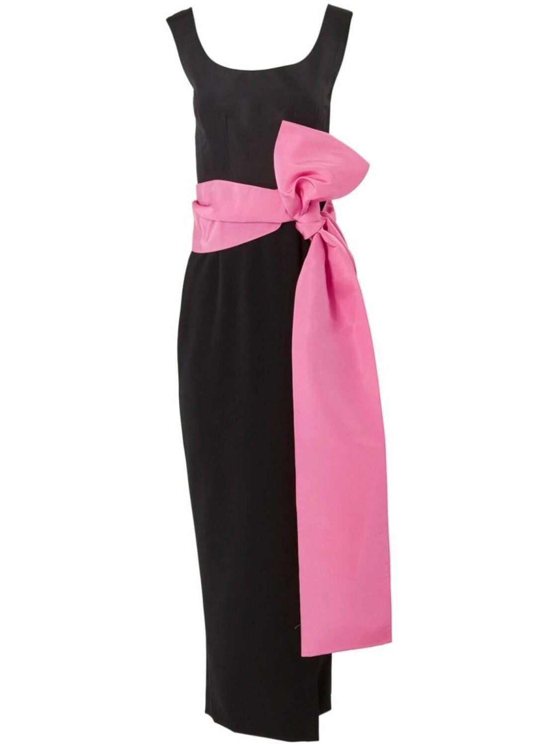 

Carolina Herrera платье макси с бантом, черный