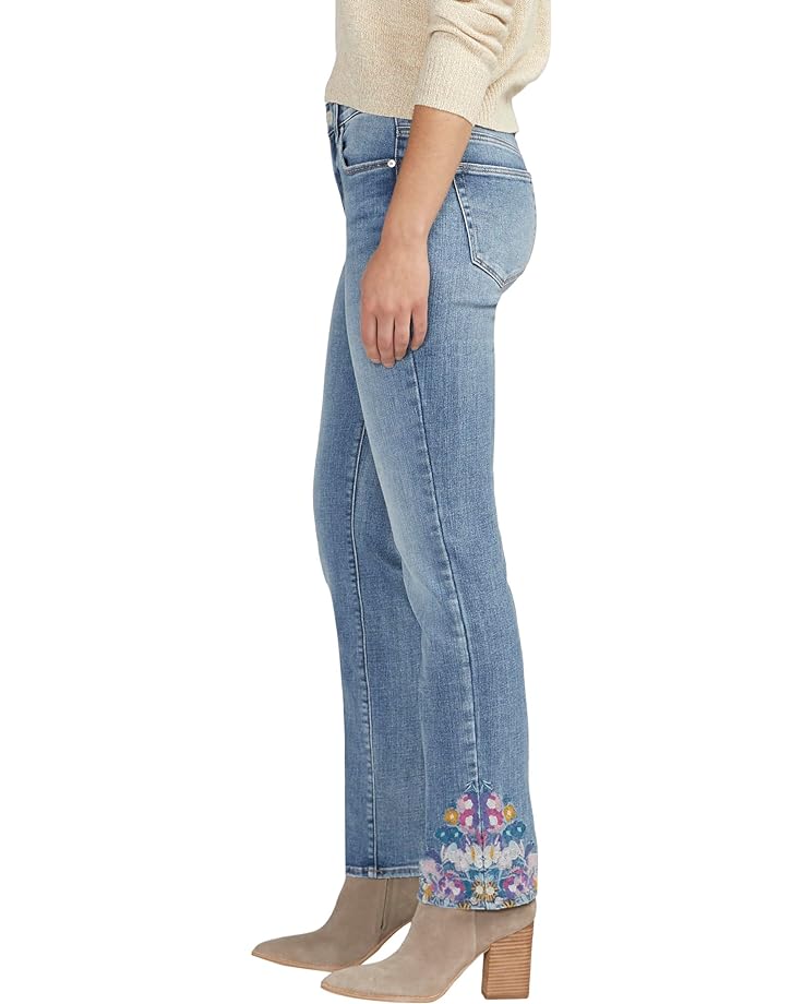 Джинсы Jag Jeans Petite Ruby Mid-Rise Straight Leg Jeans, цвет Essex Blue