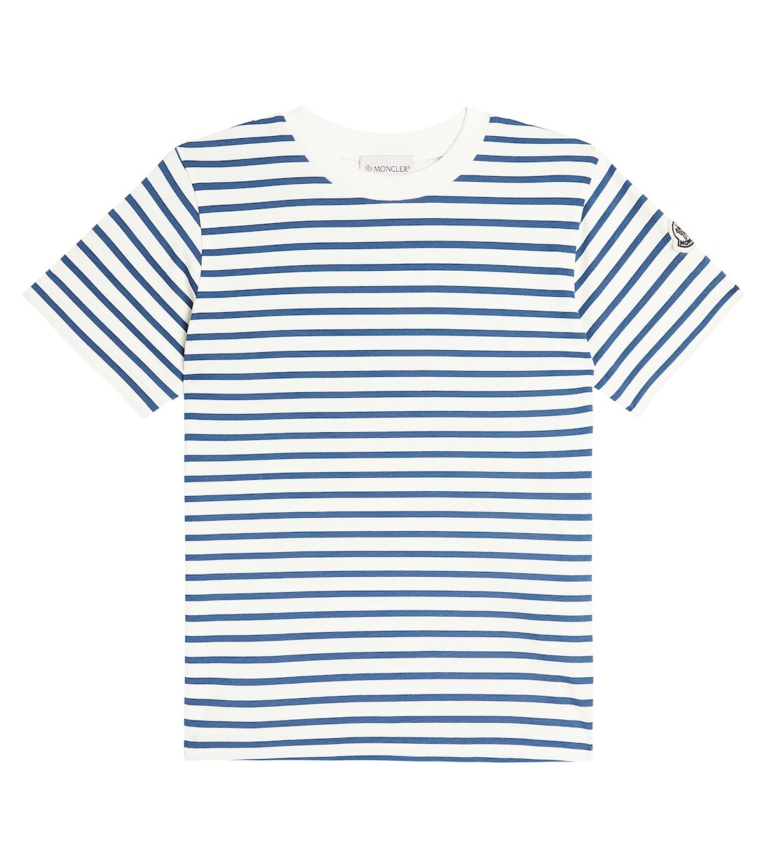 

Хлопковая футболка Moncler Enfant, синий